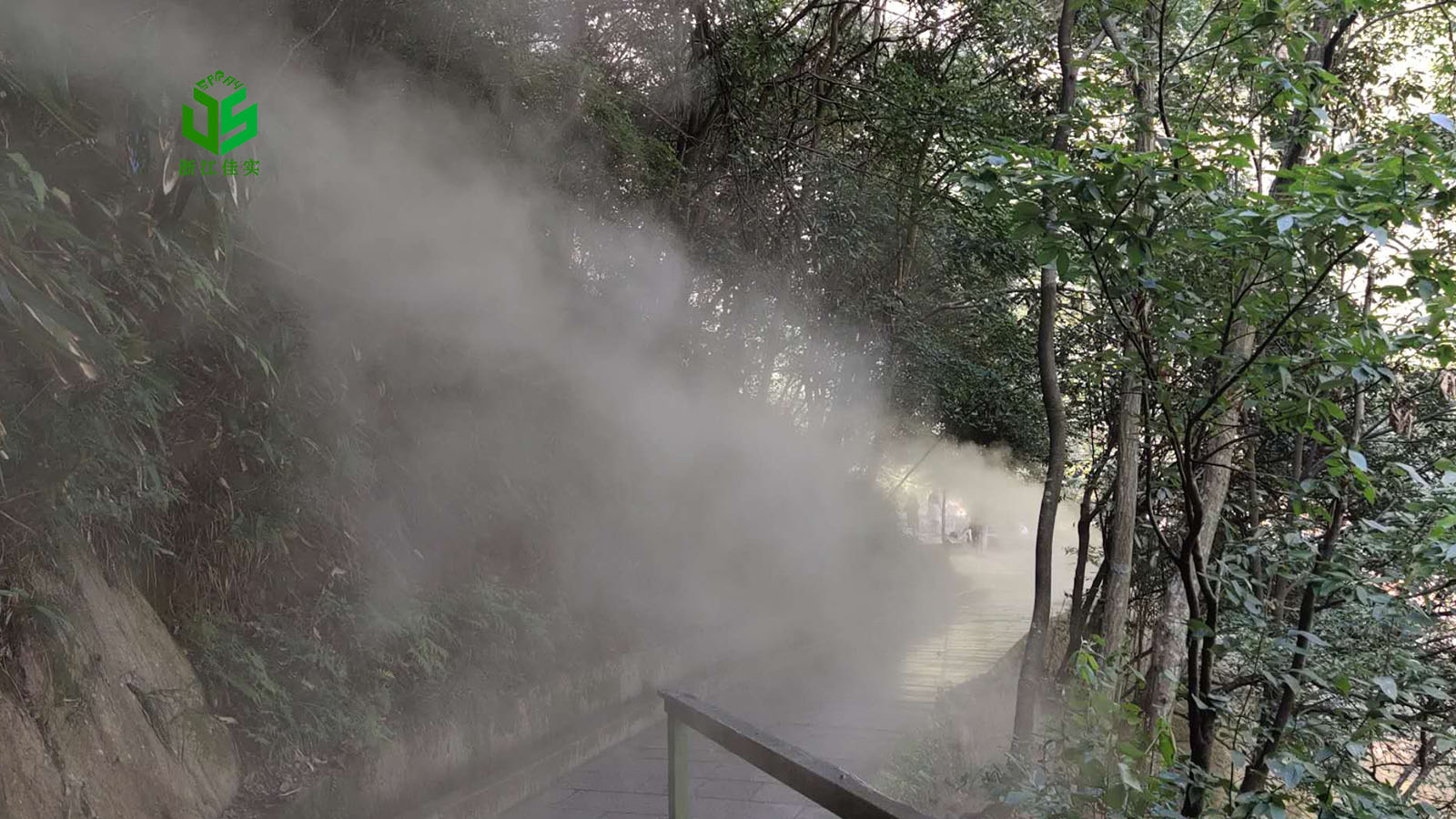 新疆雾森系统人造雾喷雾造景打造沉浸式景观
